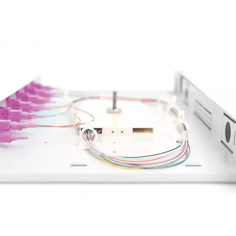 DIGITUS Fiber Optic Splice Box SC OM4 1U 6xSC-DX cas. pigtails coupler