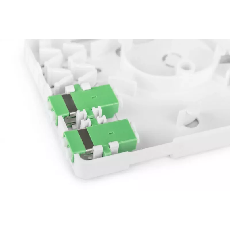 DIGITUS FTTH Enclosure, with 2x LC(APC) DX adapter Surface mount