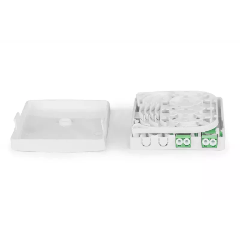 DIGITUS FTTH Enclosure, with 2x LC(APC) DX adapter Surface mount
