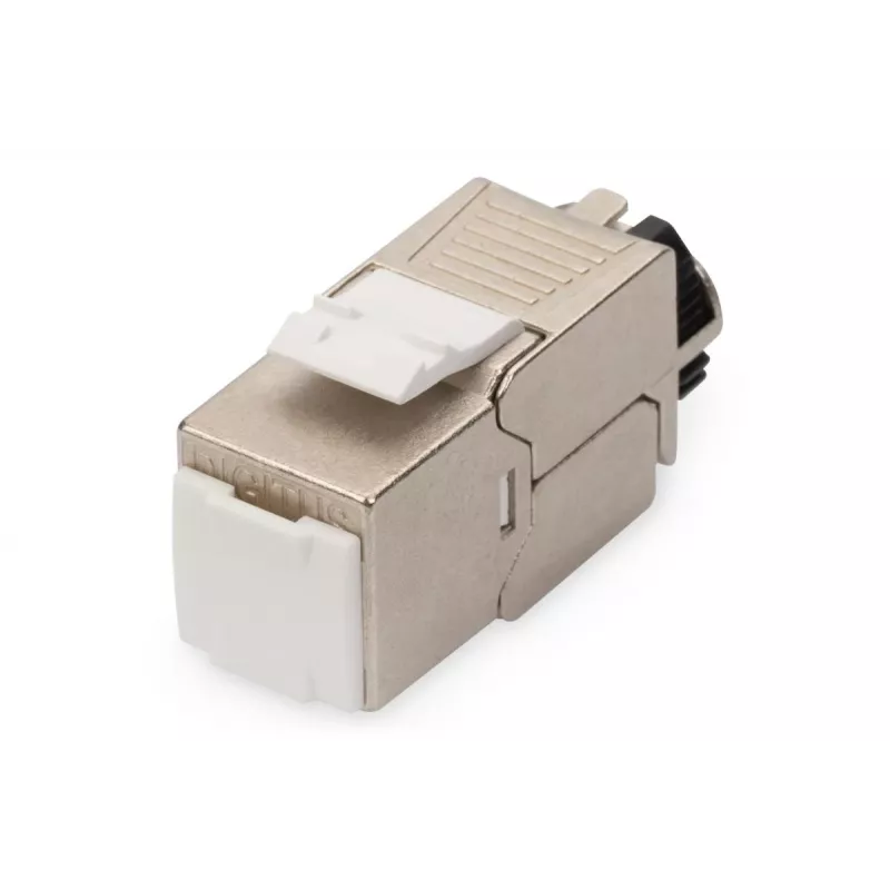 DIGITUS CAT6a Keystone Jack - shielded, tool free connection - intelligent cable manager - 24 Pcs