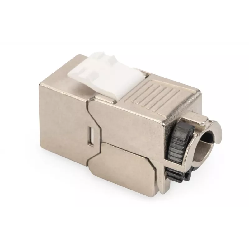 DIGITUS CAT6a Keystone Jack - shielded, tool free connection - intelligent cable manager - 24 Pcs