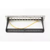 DIGITUS Modular Patch Panel, shielded 12-port, Blank, 1U, 254mm (10 inch) Rack Mount Color black RAL 9005
