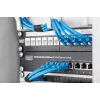 DIGITUS Modular Patch Panel, shielded 12-port, Blank, 1U, 254mm (10 inch) Rack Mount Color black RAL 9005