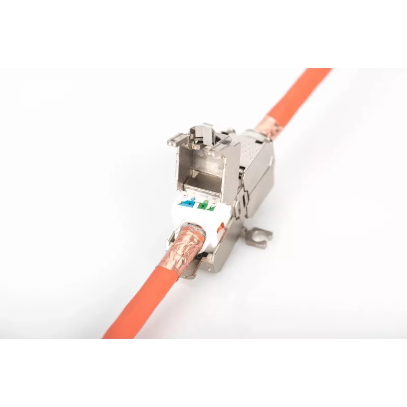 DIGITUS Field Termination Coupler CAT6A, 500 MHz for AWG 22-26, fully shielded keystone design, 26x35x80 mm