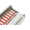 DIGITUS CAT6A Patch Panel, shielded, 12-Port label field, 1U, 10in rack mount, grey RAL 7035