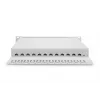 DIGITUS CAT6A Patch Panel, shielded, 12-Port label field, 1U, 10in rack mount, grey RAL 7035