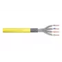 DIGITUS installation cable - Cat 7a - S/FTP - AWG 22/1 simplex - 100m - Yellow