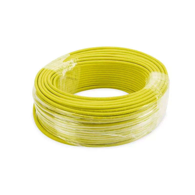 DIGITUS installation cable - Cat 7a - S/FTP - AWG 22/1 simplex - 100m - Yellow