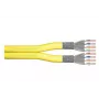 DIGITUS installation cable - Cat 7a - S/FTP - AWG 22/1 duplex - 100m - Yellow