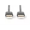 DIGITUS USB 2.0 connection cable, type A M/M, 5m USB 2.0 conform Black