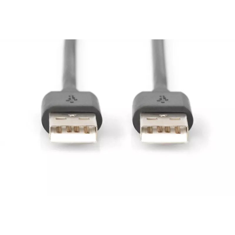 DIGITUS USB 2.0 connection cable, type A M/M, 5m USB 2.0 conform Black