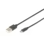 DIGITUS USB 2.0 connection cable, type A - micro B M/M, 2m USB 2.0 compatible black