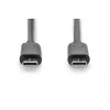 DIGITUS ASSMANN USB Type-C connection cable, type C to C M/M, 3m High-Speed Black