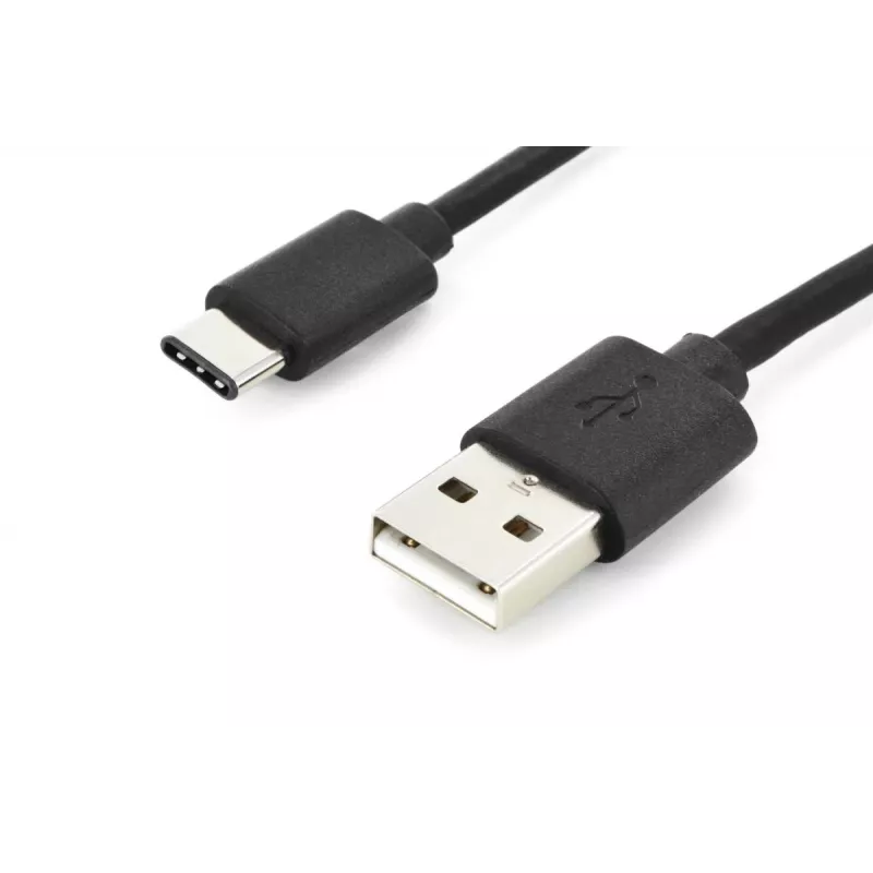 DIGITUS ASSMANN USB Type-C connection cable, type C to A M/M, 2m 3A, 480MB, 2.0 Version, black