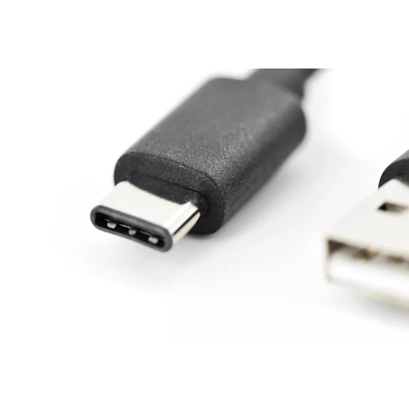 DIGITUS ASSMANN USB Type-C connection cable, type C to A M/M, 2m 3A, 480MB, 2.0 Version, black