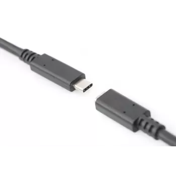 DIGITUS USB Type-C extension cable, type C M/F, 2m full featured, Gen2, 3A, 10GB, Versione 3.1, CE