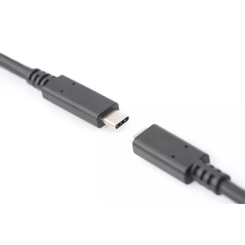 DIGITUS USB Type-C extension cable, type C M/F, 2m full featured, Gen2, 3A, 10GB, Versione 3.1, CE