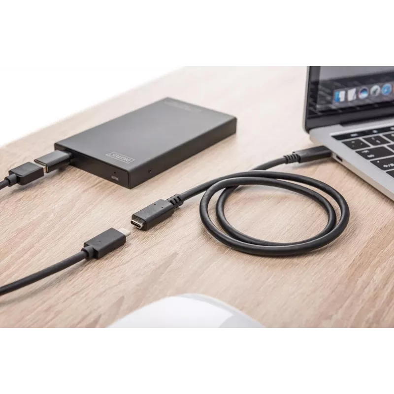 DIGITUS USB Type-C extension cable, type C M/F, 2m full featured, Gen2, 3A, 10GB, Versione 3.1, CE