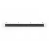 DIGITUS 1U cable management panel with brush 4x steel rings 40x75 mm, grey (RAL 7035)