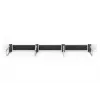 DIGITUS 1U cable management panel with brush 4x steel rings 40x75 mm, grey (RAL 7035)