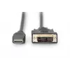 DIGITUS HDMI adapter cable, type A-DVI(18+1) M/M, 2m Full HD black