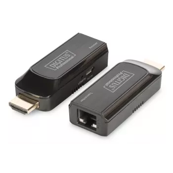 DIGITUS Mini HDMI Extender Set, Full HD 50m CAT6/6A/7, powered via Micro USB cable, black