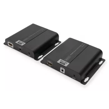 DIGITUS 4K HDMI Extender Set over IP/CAT 5, 6 (120 m) complete POE powered, UHD 4K/30Hz