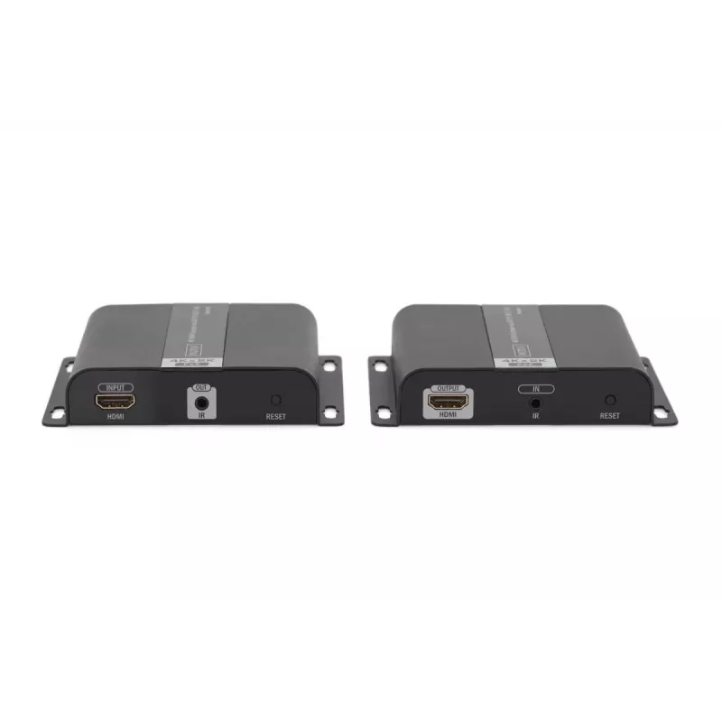 DIGITUS 4K HDMI Extender Set over IP/CAT 5, 6 (120 m) complete POE powered, UHD 4K/30Hz