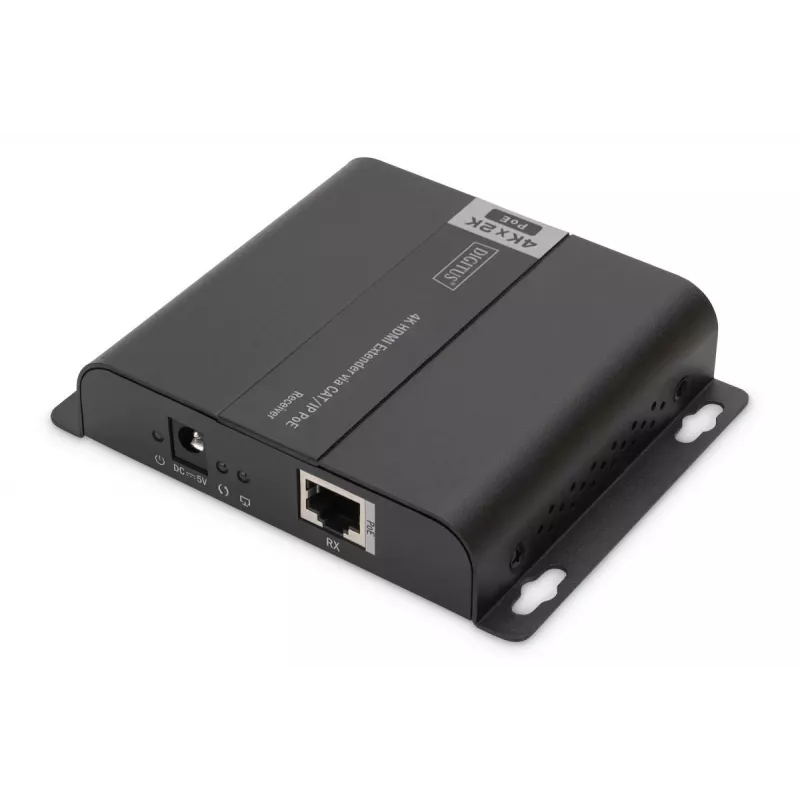 DIGITUS 4K HDMI Extender, Receiver Unit over IP/CAT 5, 6 (120m), POE powered