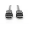 DIGITUS DisplayPort connection cable, DP M/M, 5m w/interlock, Ultra HD 8K, Vers. 1.3/1.4, black
