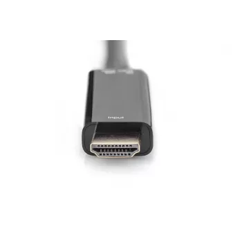 Digitus 4K HDMI Adapter HDMI to DisplayPort 0.2m HDMI Type A USB