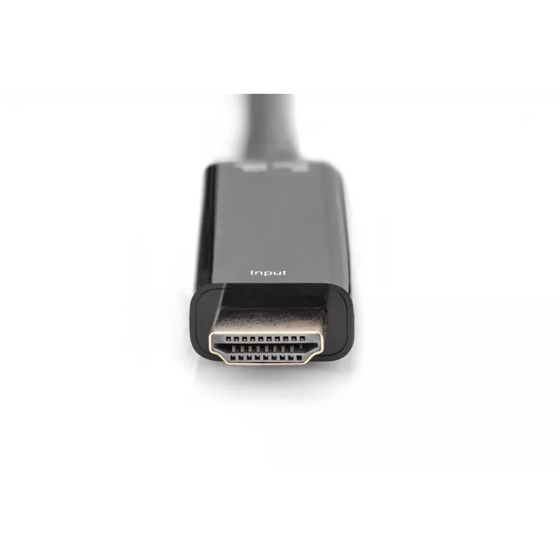 Digitus 4K HDMI Adapter HDMI to DisplayPort 0.2m HDMI Type A USB
