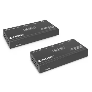 DIGITUS 4K HDBaseT Extender Set 70m PoC RS232 IR black