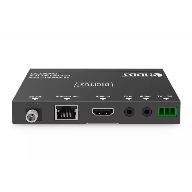DIGITUS 4K HDBaseT Extender Set 70m PoC RS232 IR black