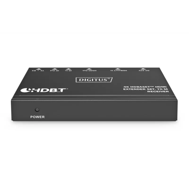 DIGITUS 4K HDBaseT Extender Set 70m PoC RS232 IR black