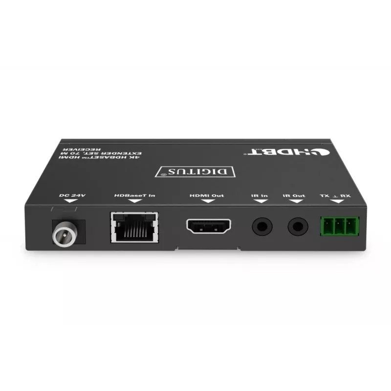 DIGITUS 4K HDBaseT Extender Set 70m PoC RS232 IR black