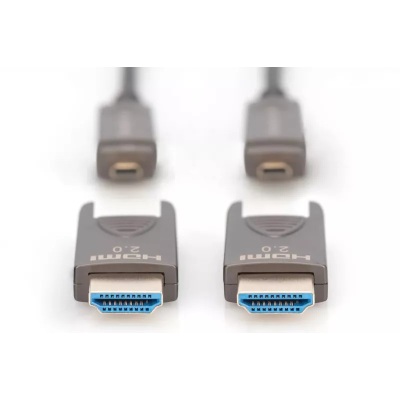 DIGITUS 4K - HDMI AOC Hybrid Fiber Optic Cable with 20m removable plug