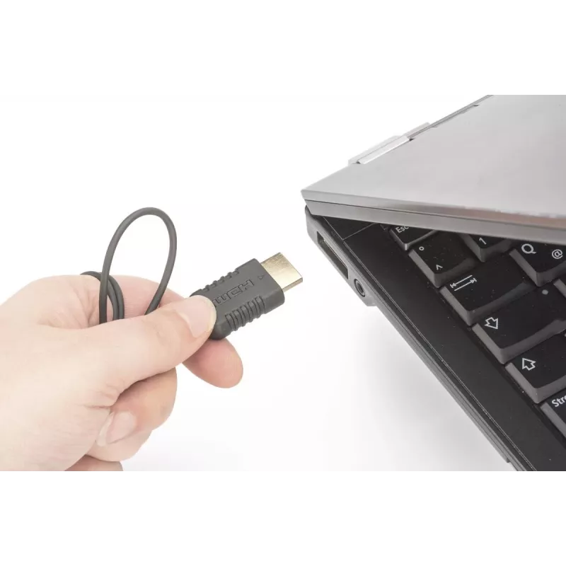 DIGITUS HDMI High Speed connection cable, type A, HighFlex M/M, 2.0m, 4K Ultra HD@30Hz, active, CE, gold black