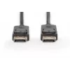 DIGITUS DisplayPort connection cable, DP M/M, 5m w/interlock, DP, 1.1a conform black