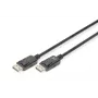 DIGITUS DisplayPort connection cable, DP M/M, 3m w/interlock, DP 1.2, Ultra HD 4K black