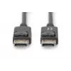 DIGITUS DisplayPort connection cable, DP M/M, 3m w/interlock, DP 1.2, Ultra HD 4K black