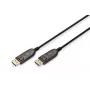 DIGITUS DisplayPort AOC hybrid-fiber connection cable M/M UHD 8K@60Hz, CE, black 10m