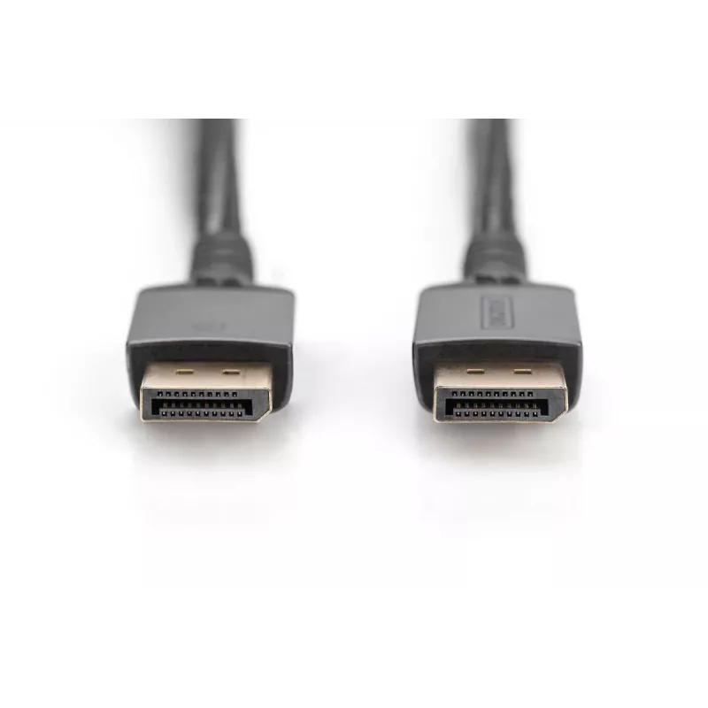 DIGITUS PREMIUM DP1.4 CABLE DP to DP 8K/60Hz, 1m Aluminum Housing Gold plated, Support 8K/60HZ