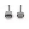 DIGITUS DP to HDMI adapter cable 8Ka60Hz. Alu housing black 2m