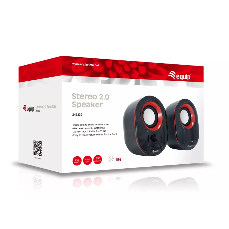 Speaker Equip Stereo 2.0, 3W Power