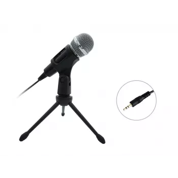 Equip Mini Desk Microphone, Table microphone, -30 dB, 30 - 16000 Hz, 2200 Ω, Wired, 3.5 mm (1/8 inch)