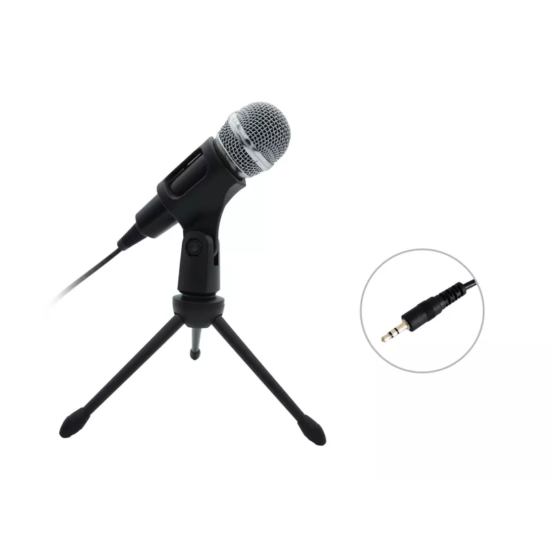 Equip Mini Desk Microphone, Table microphone, -30 dB, 30 - 16000 Hz, 2200 Ω, Wired, 3.5 mm (1/8 inch)