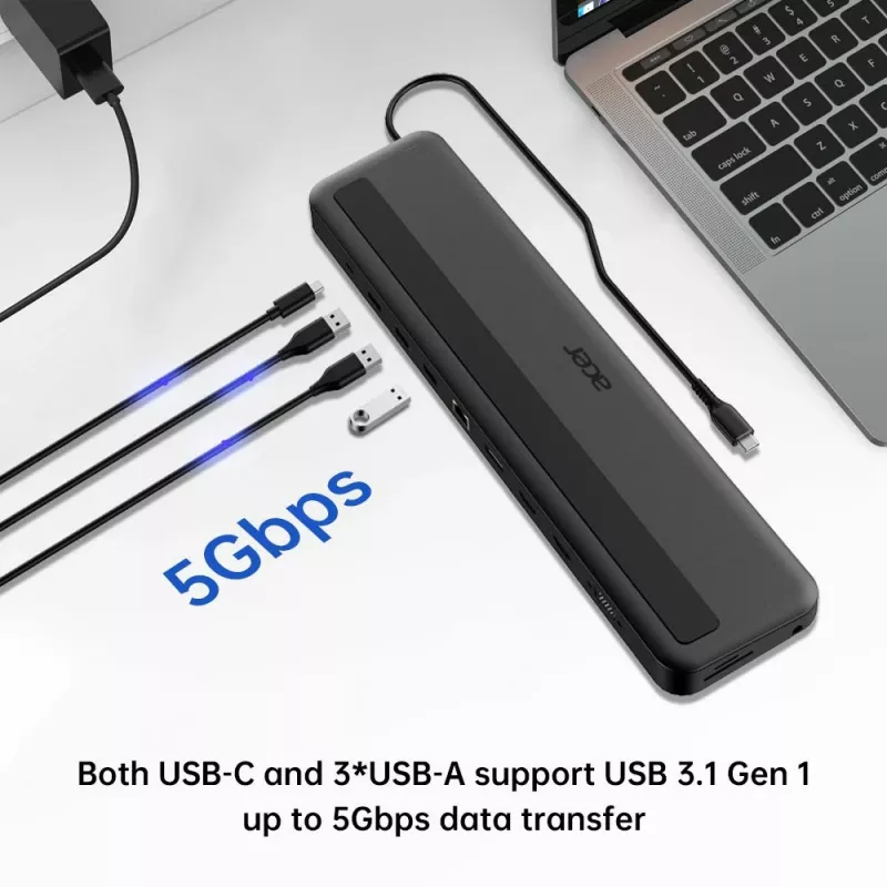 Acer 13-in-1 Type-C Minidock Wired USB 3.2 Gen 1 Black