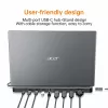 Acer 13-in-1 Type-C Minidock Wired USB 3.2 Gen 1 Black