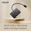 ASUS USB-C Mini Dock Wired USB 3.2 Gen 2 (3.1 Gen 2) Type-C Black
